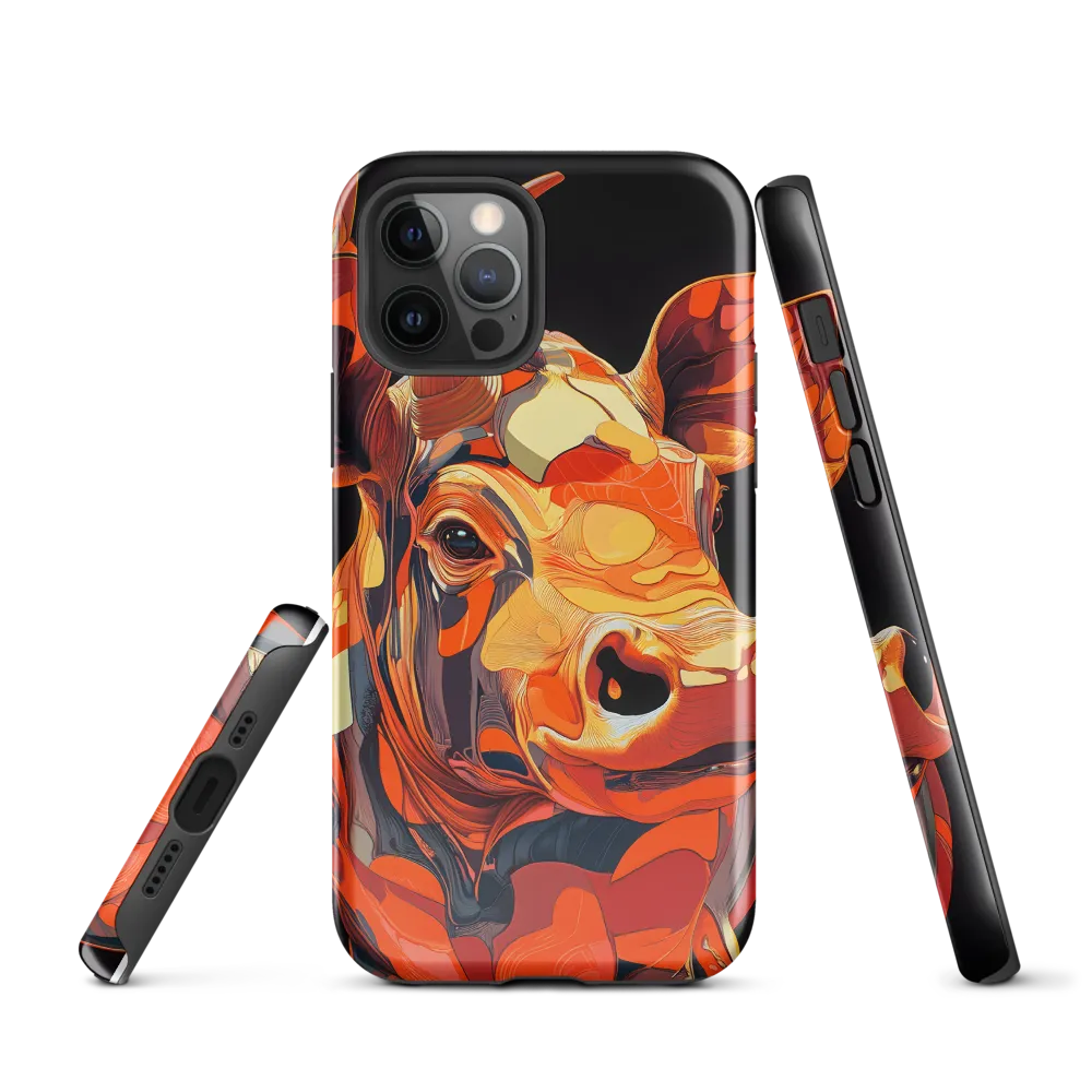 Modern Serenade: The Vibrant Cow