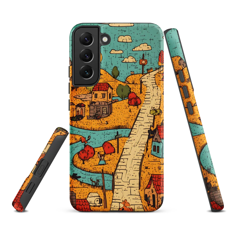 Whimsical Village Landscape