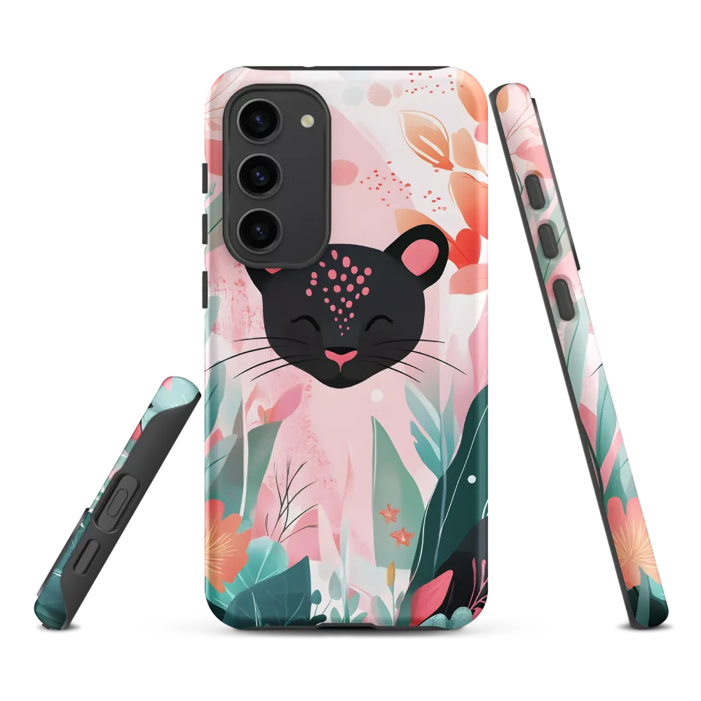 Whimsical Panther in Bloom