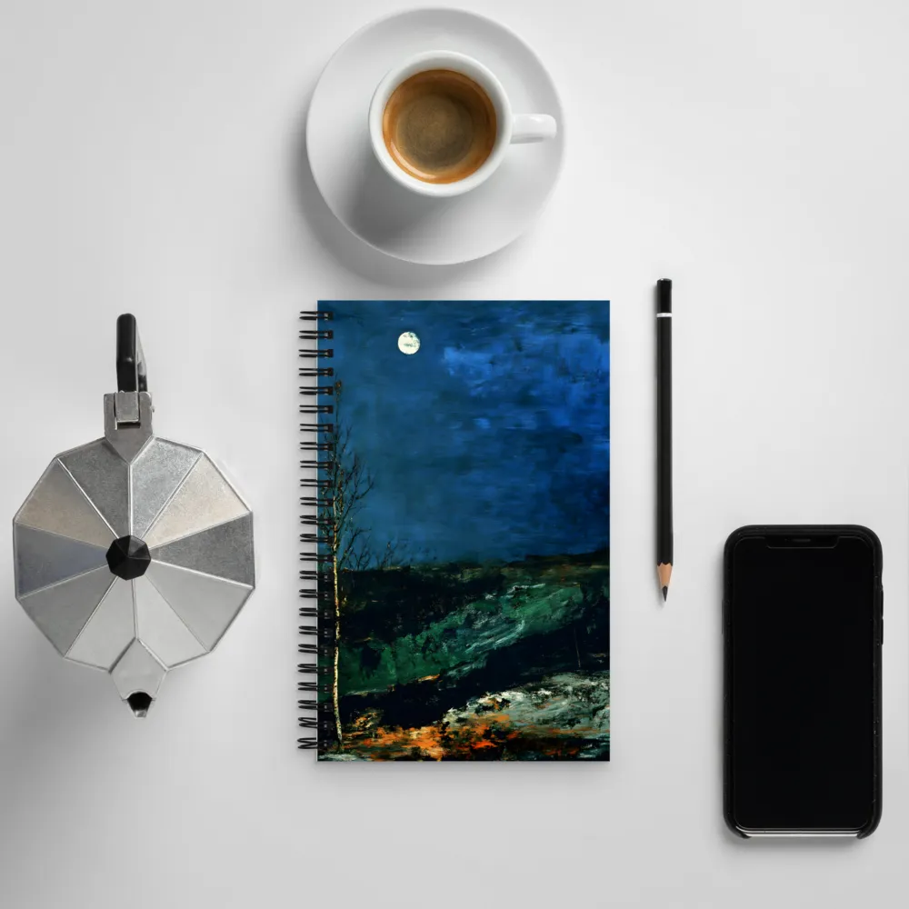 Moonlit Solitude | Spiral Notebook