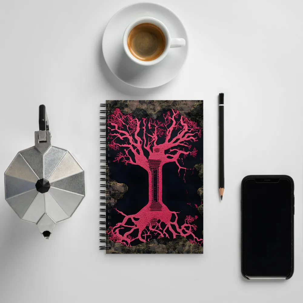 Rooted in Contrast | Spiral Notebook