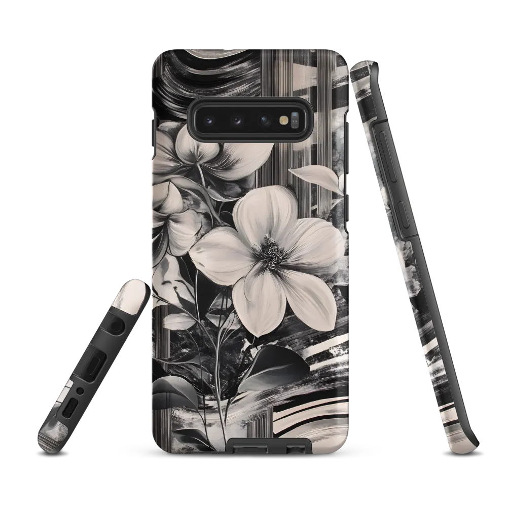 Ethereal Bloom: A Dance of Monochromes