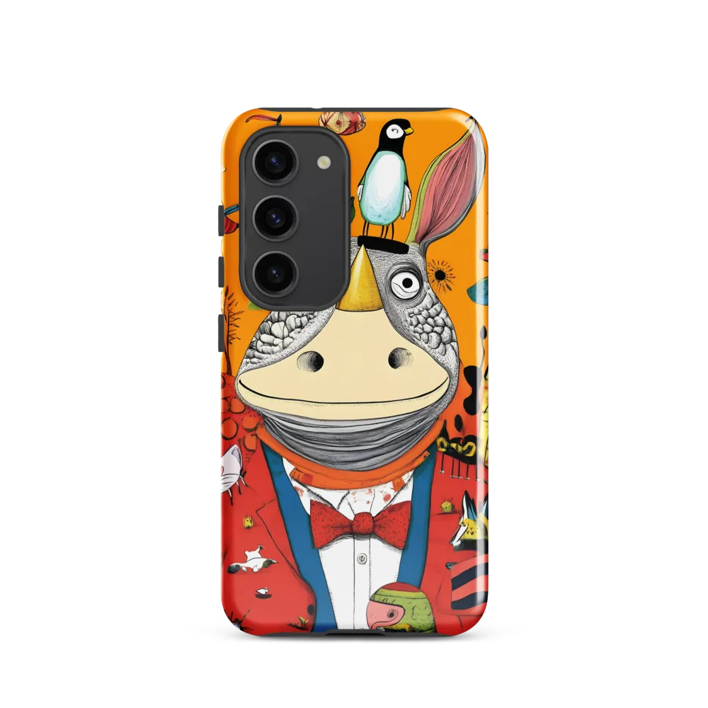 Whimsical Rhinoceros: A Playful Encounter