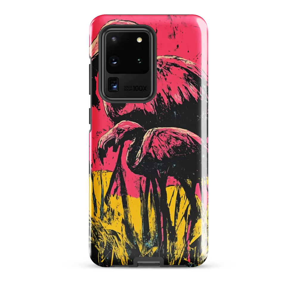 Flamingo Duet: A Pop Art Expression