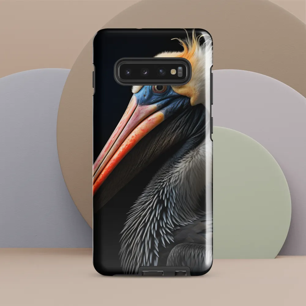 Majestic Portrait of a Pelican | Phone Case |  S10 Plus | Tough Case | Glossy