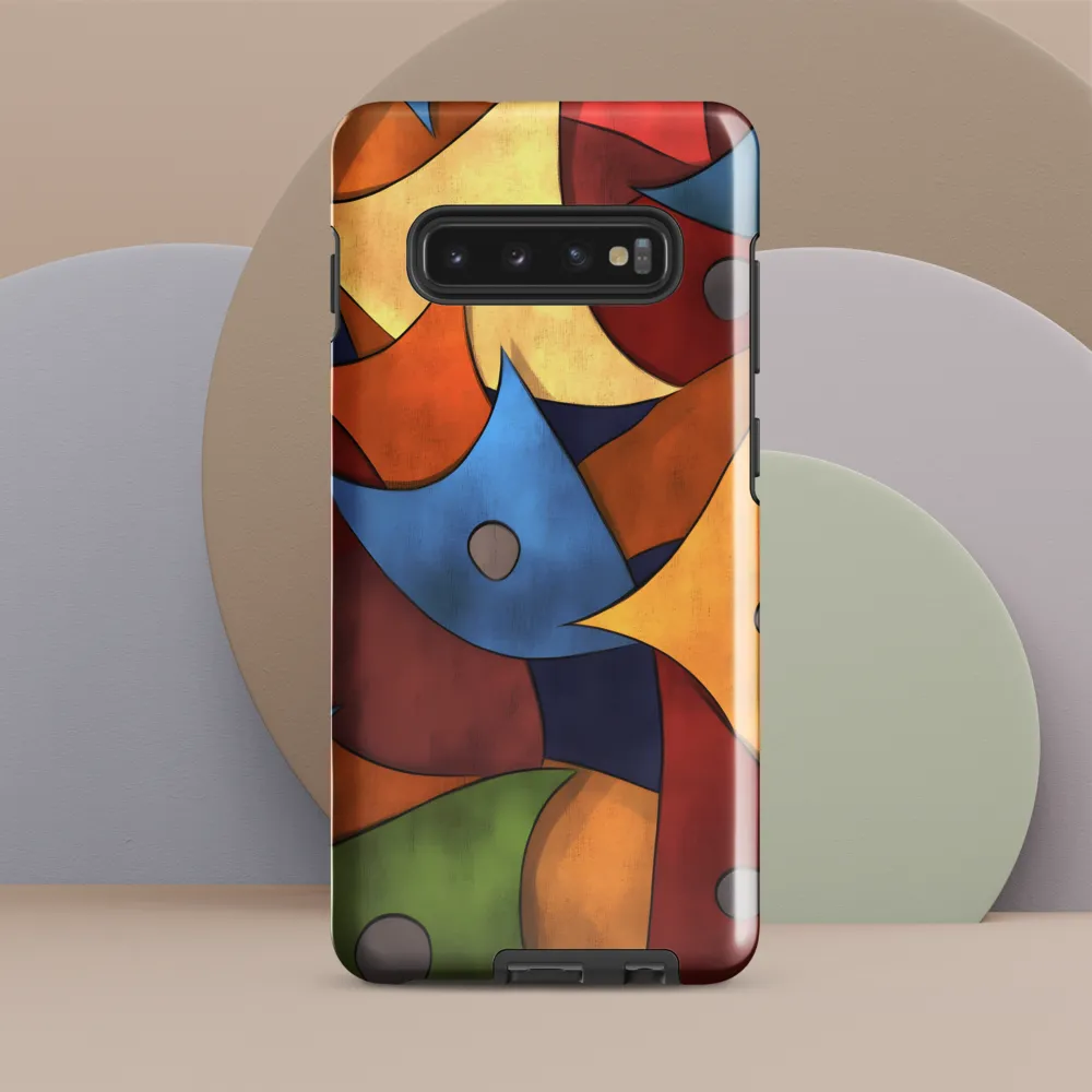 Vibrant Interplay of Shapes | Phone Case |  S10 Plus | Tough Case | Glossy