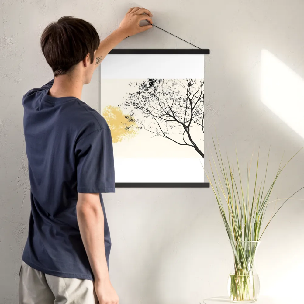 Whispers of Solitude | Poster With Black Wood Hanger | 18″×24″