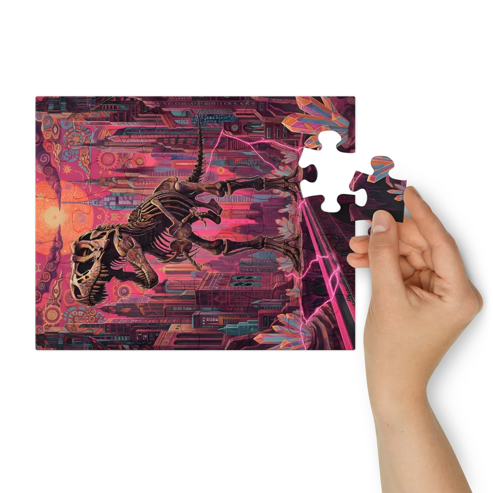 Neon Tyrant 
 Jigsaw Puzzle in Tin Box