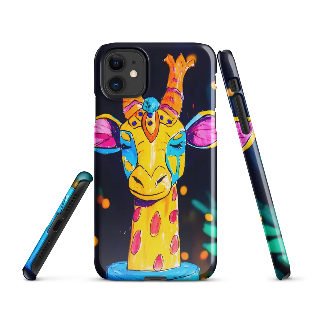 Whimsical Giraffe in Vibrant Colors | Phone Case |  11 | Snap Case | Glossy