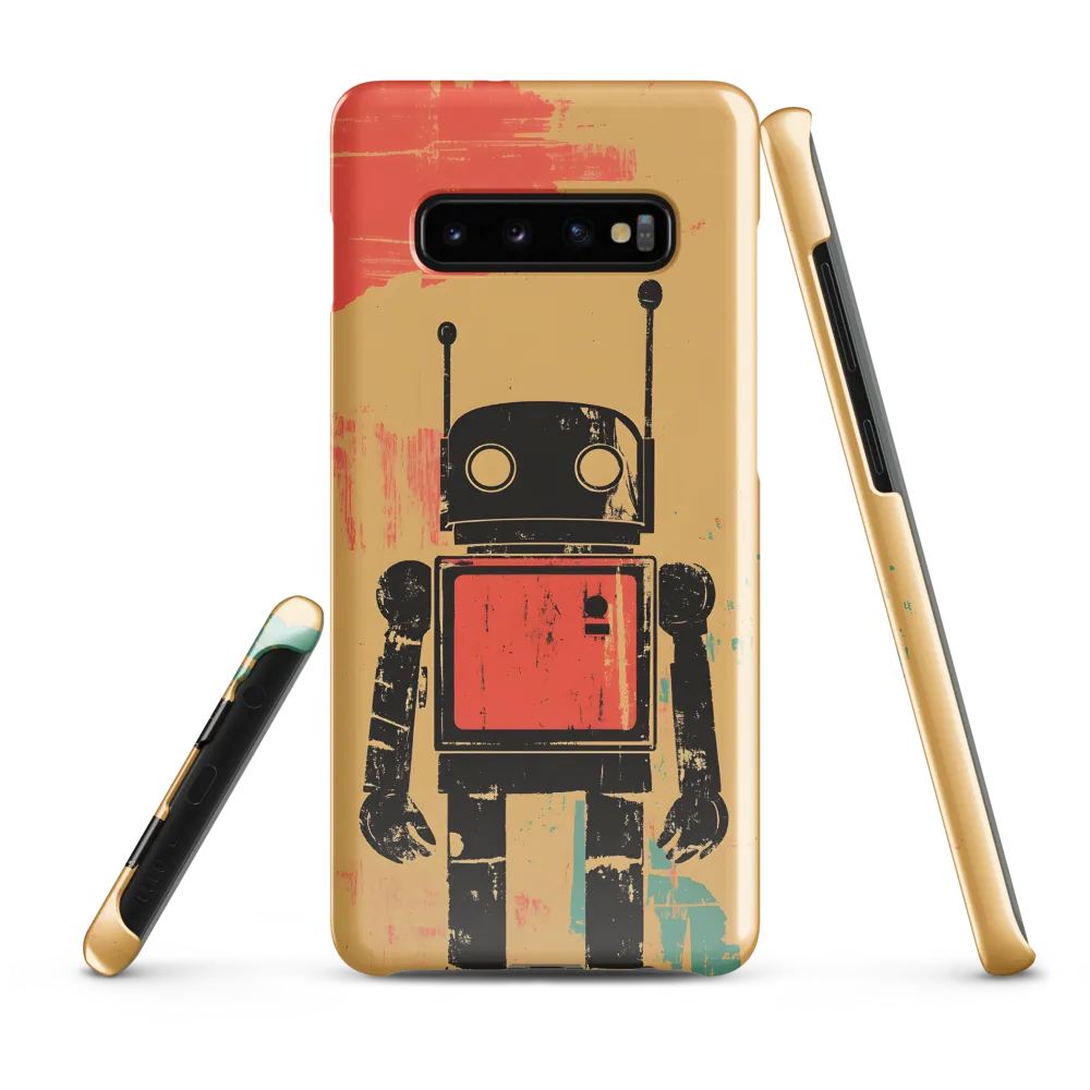 The Retro Robot | Phone Case |  S10 Plus | Snap Case | Glossy