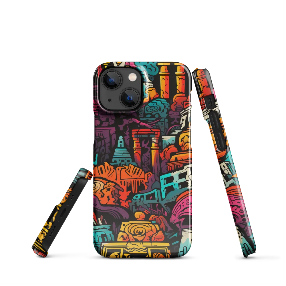 Vibrant Urban Surrealism | Phone Case |  13 Mini | Snap Case | Glossy