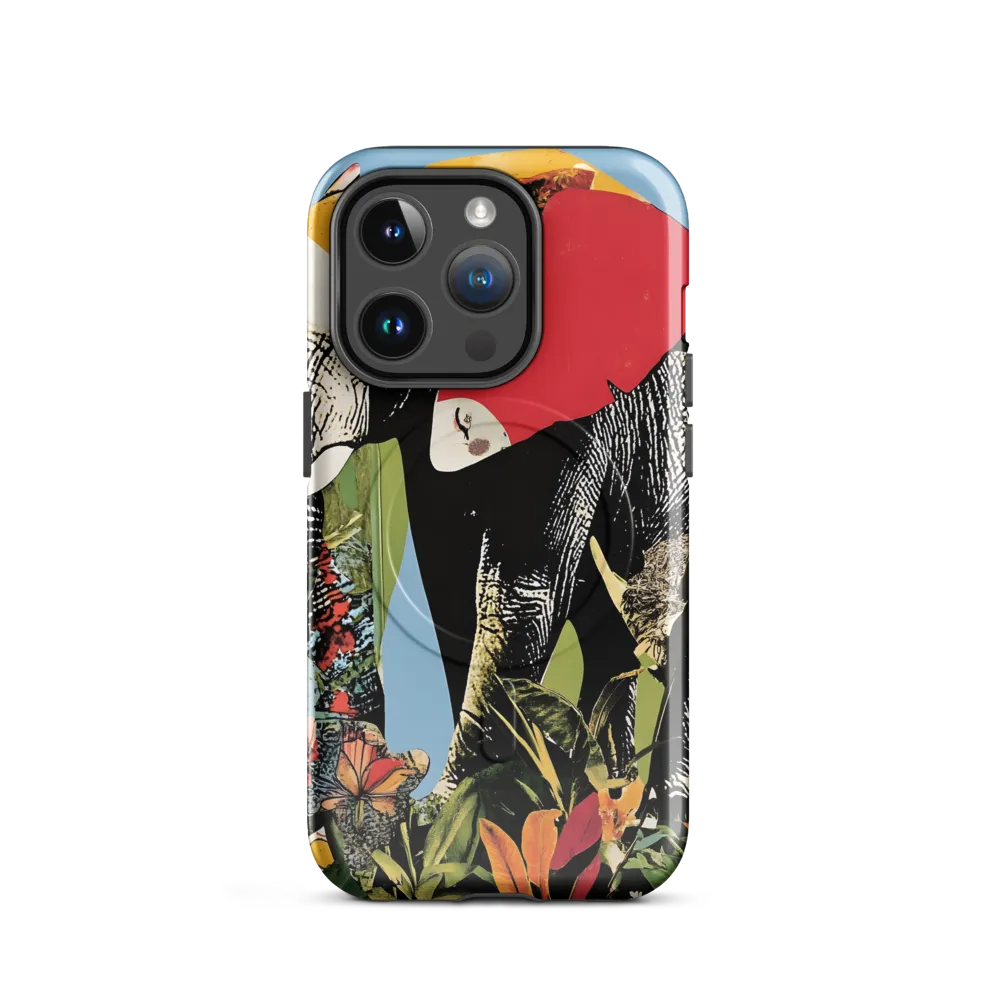 Harmony of Nature: The Elephant's Embrace | Phone Case |  14 Pro | MagSafe® Tough Case | Glossy