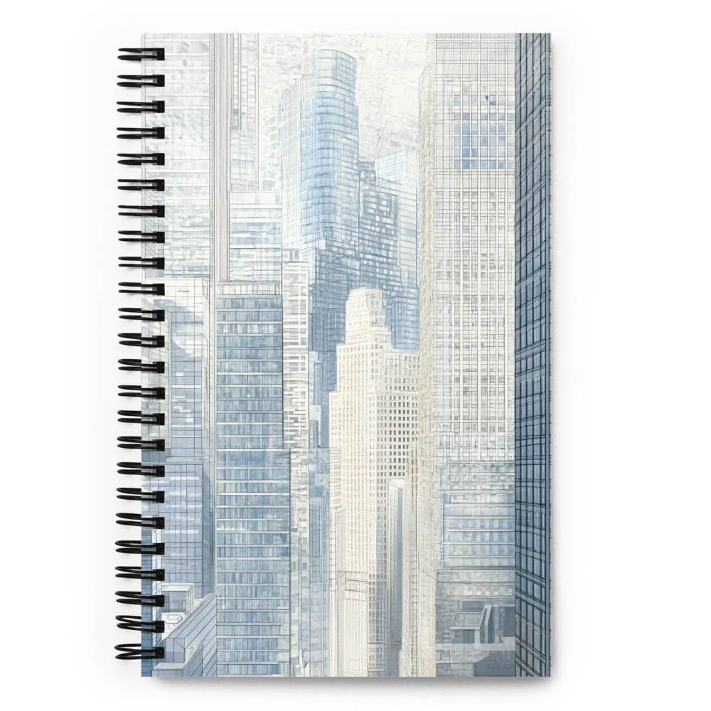 Urban Serenity: A Modern Cityscape | Spiral Notebook