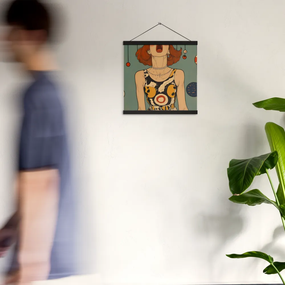 Awakening Expression | Poster With Black Wood Hanger | 16″×16″
