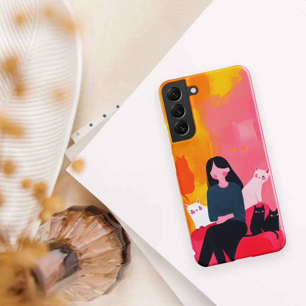 Whimsy in Feline Company | Phone Case |  S22 Plus | Snap Case | Matte