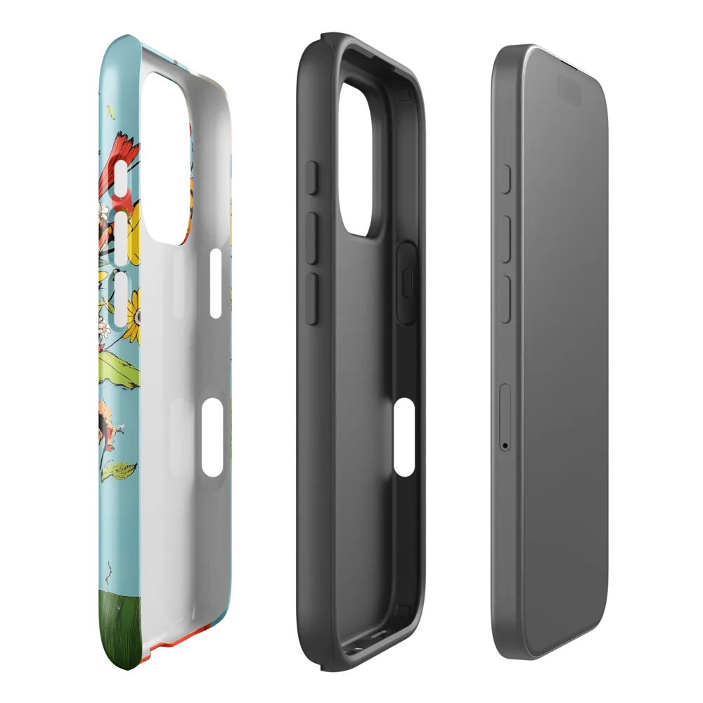 Whimsical Bloom | Phone Case |  16 Pro | Tough Case | Glossy