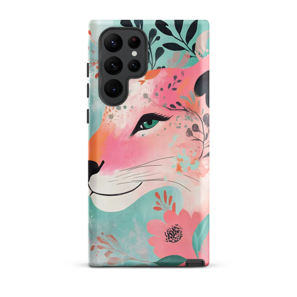 Whimsical Majesty: A Floral Lion