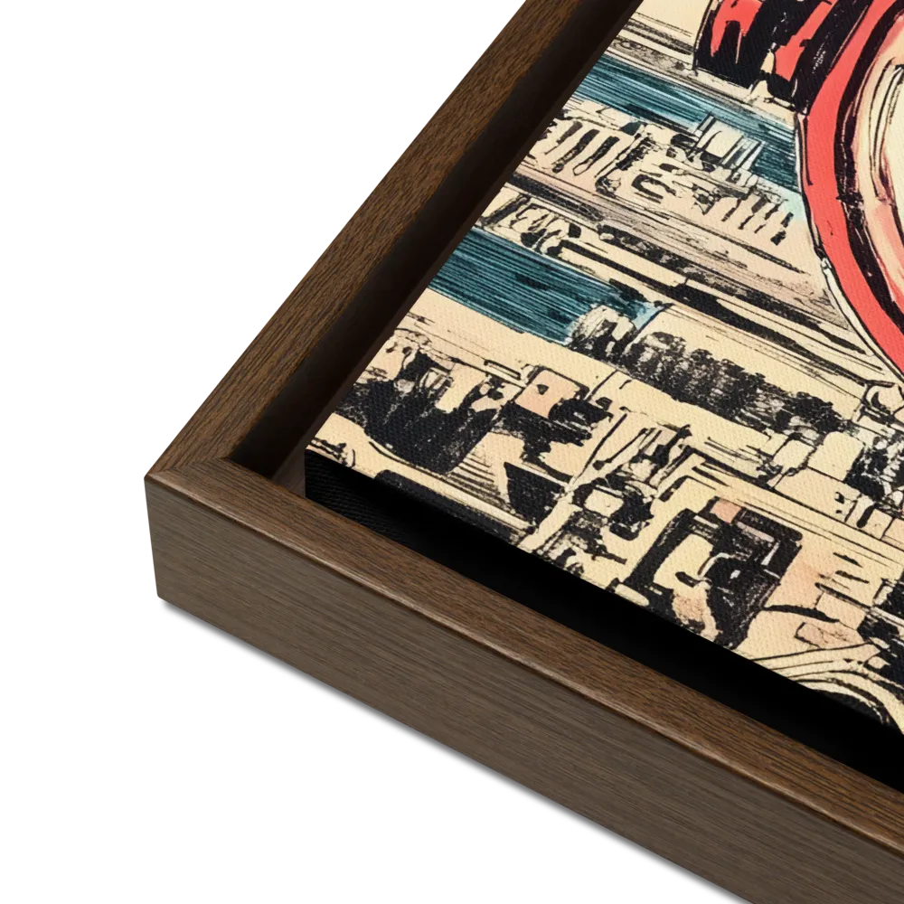 Reflections of Tomorrow | Canvas with Brown Frame | 16″×20″