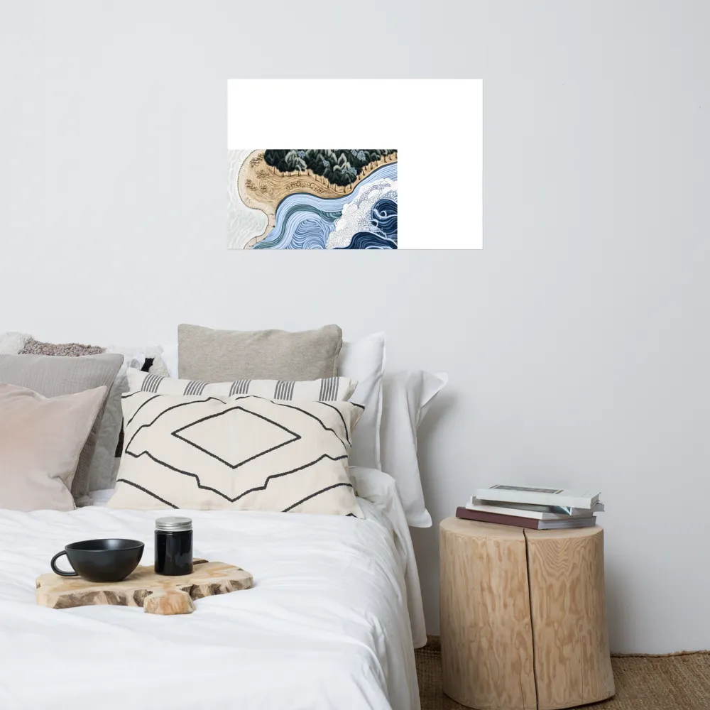 Oceanic Harmony: A Tranquil Landscape | Poster | 24″×36″