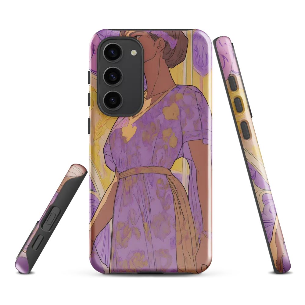 Elegance in Floral Harmony | Phone Case |  S23 Plus | Tough Case | Glossy