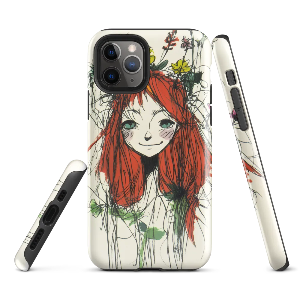 Whimsical Floral Portrait