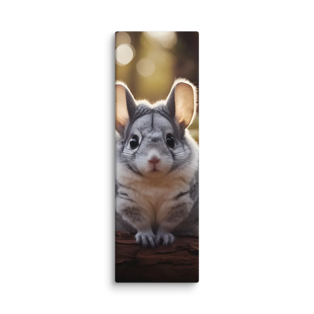 Curious Chinchilla in the Forest