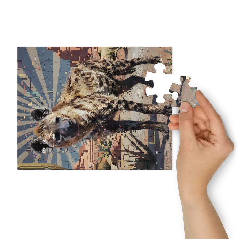 Pixel Hyena 
 Jigsaw Puzzle in Tin Box
