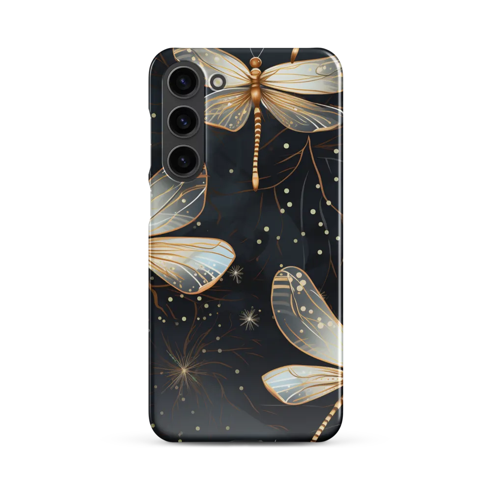 Ethereal Dance: Dragonflies in a Midnight Garden