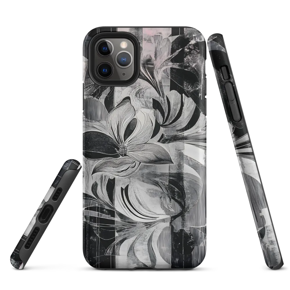 Floral Fusion in Monochrome