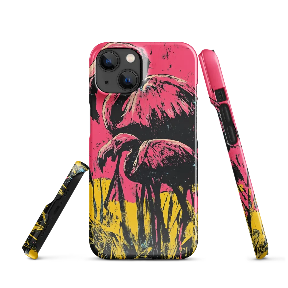 Flamingo Duet: A Pop Art Expression