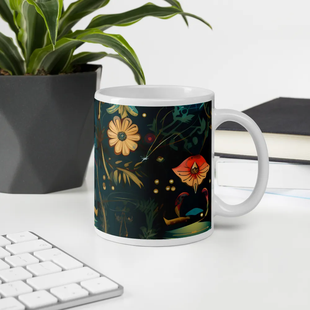 Whimsy in Flora: An Art Nouveau Journey | Mugs | Multiple Sizes & Colors