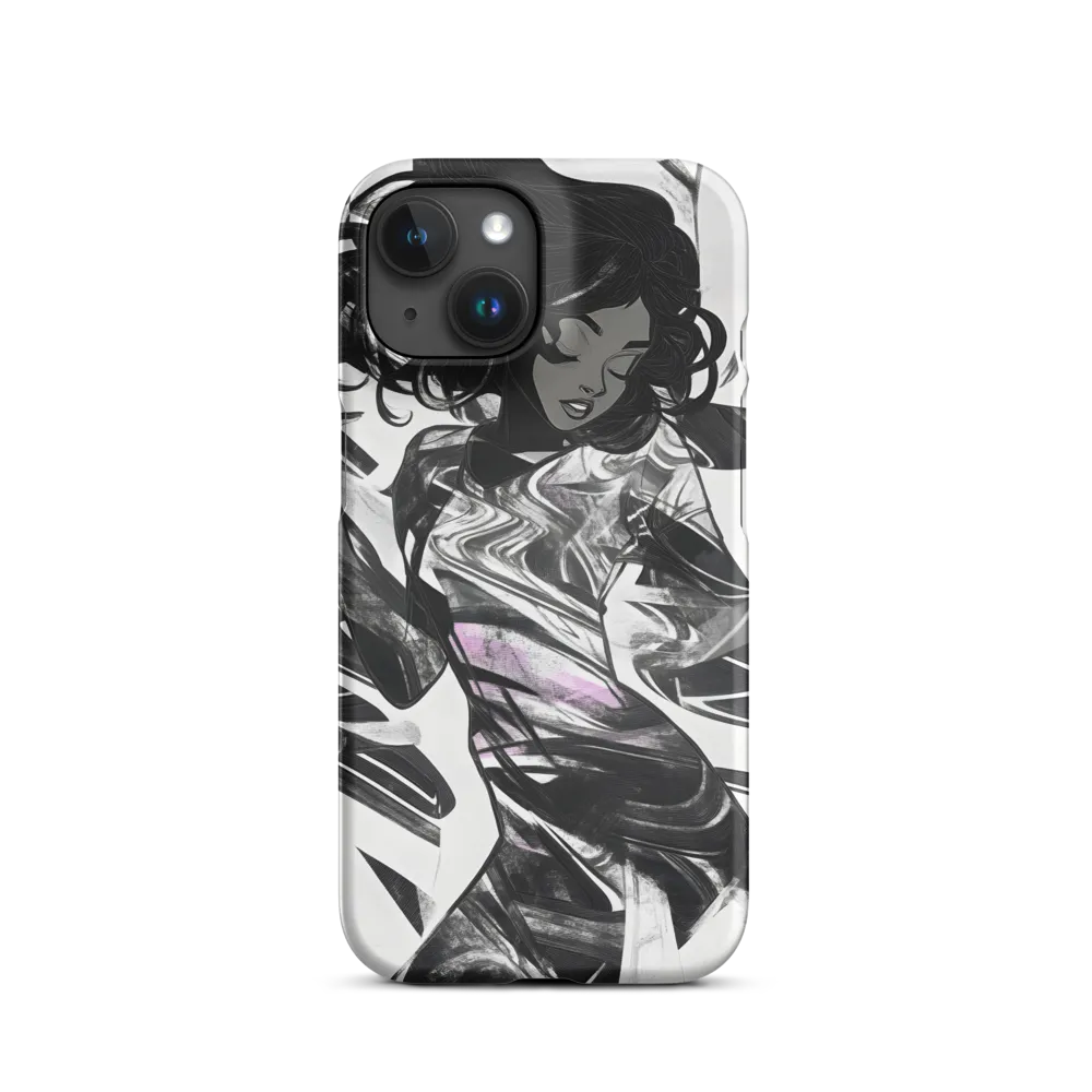 Fluid Grace: The Dance of Shadows | Phone Case |  15 | Snap Case | Matte