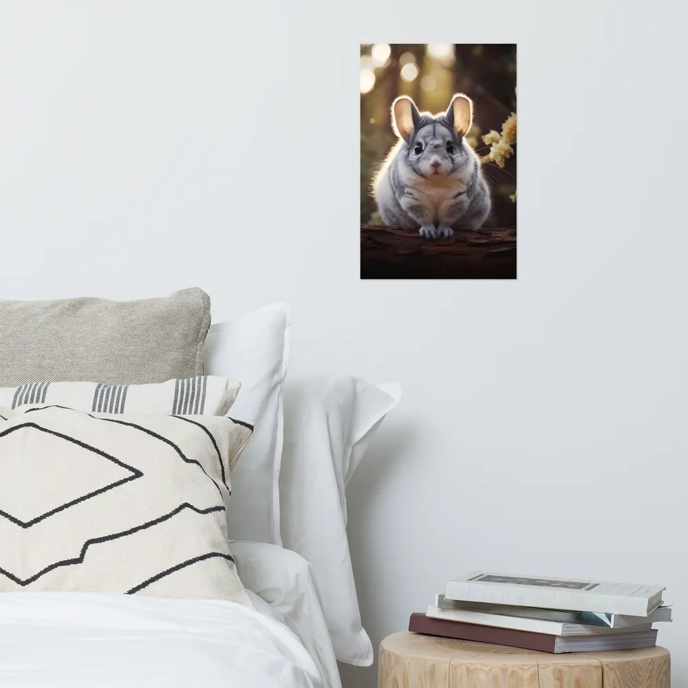 Curious Chinchilla in the Forest