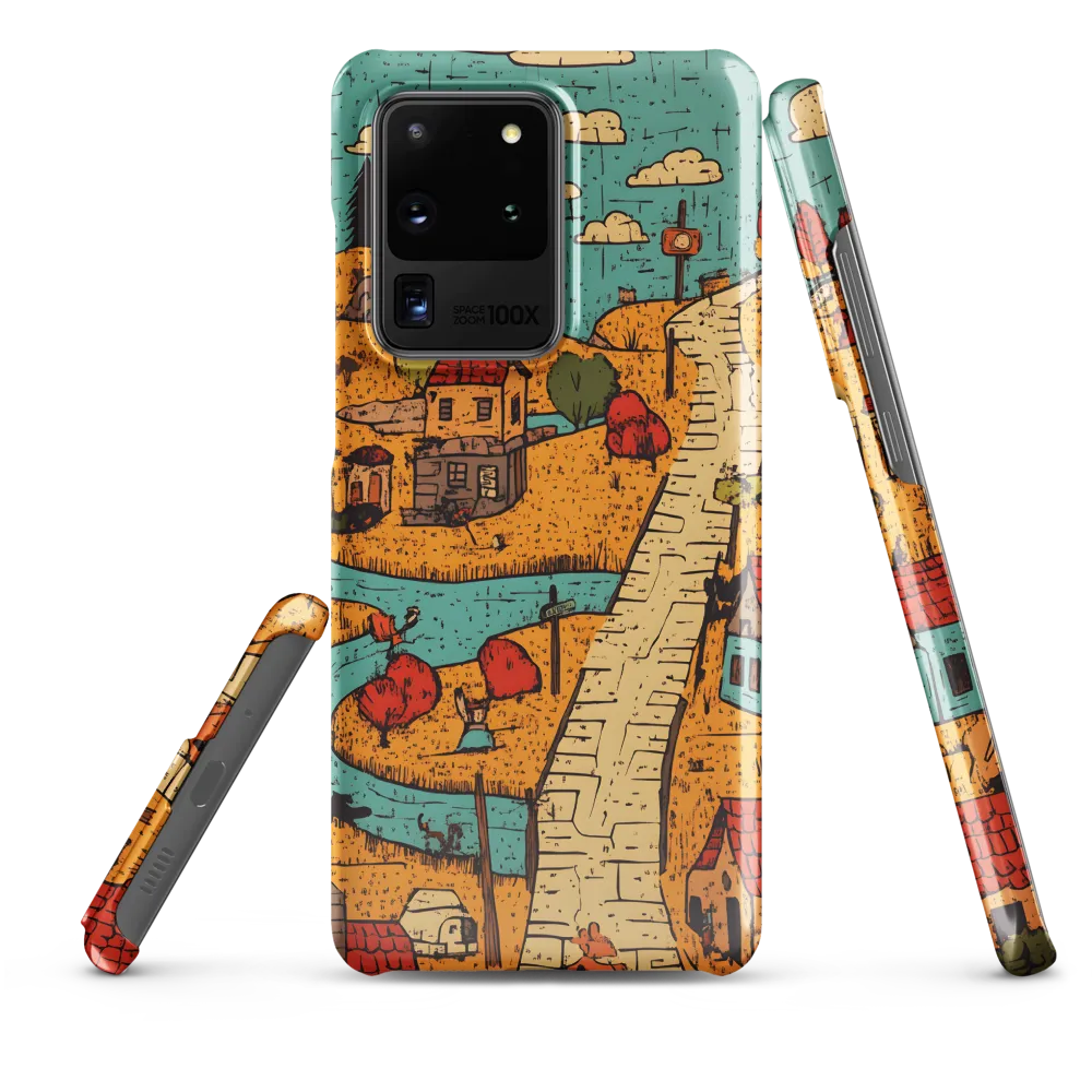 Whimsical Village Landscape