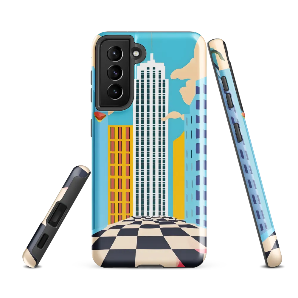 Vibrant Urban Dreamscape | Phone Case |  S21 FE | Tough Case | Glossy