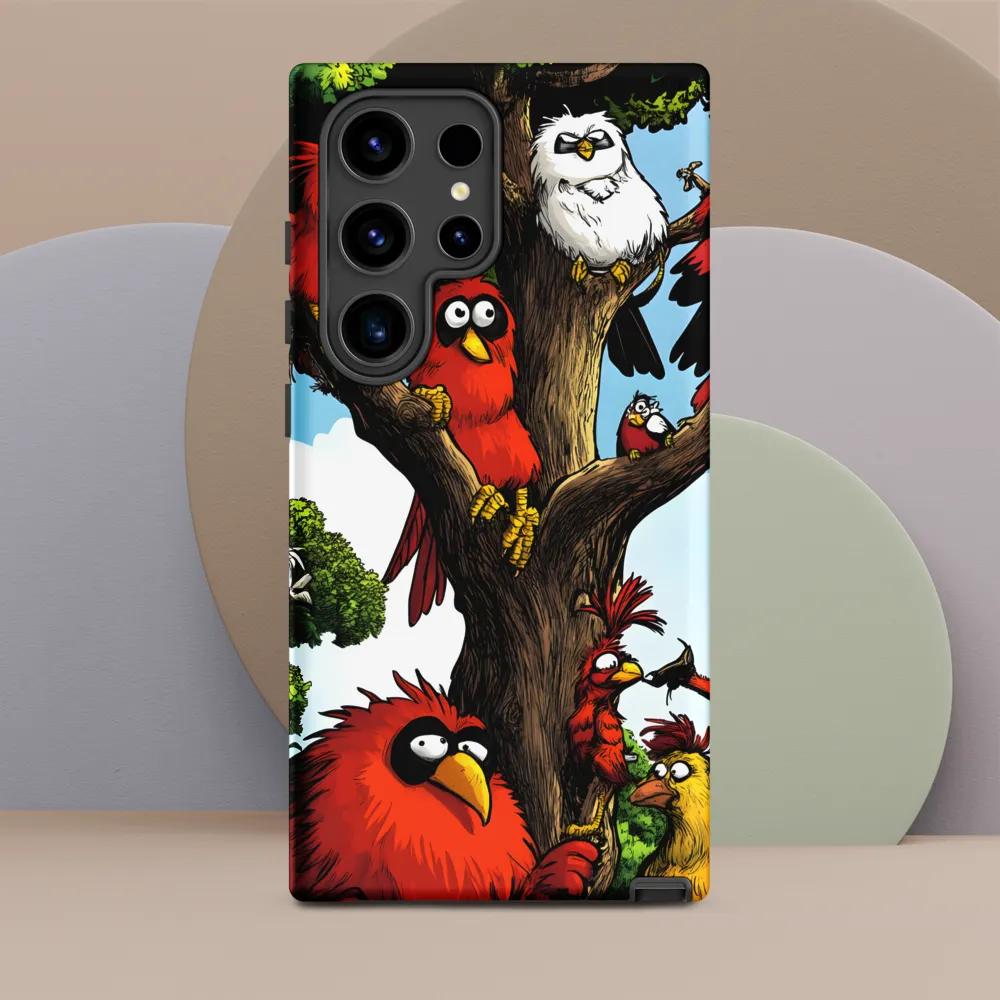 Whimsical Avian Gathering