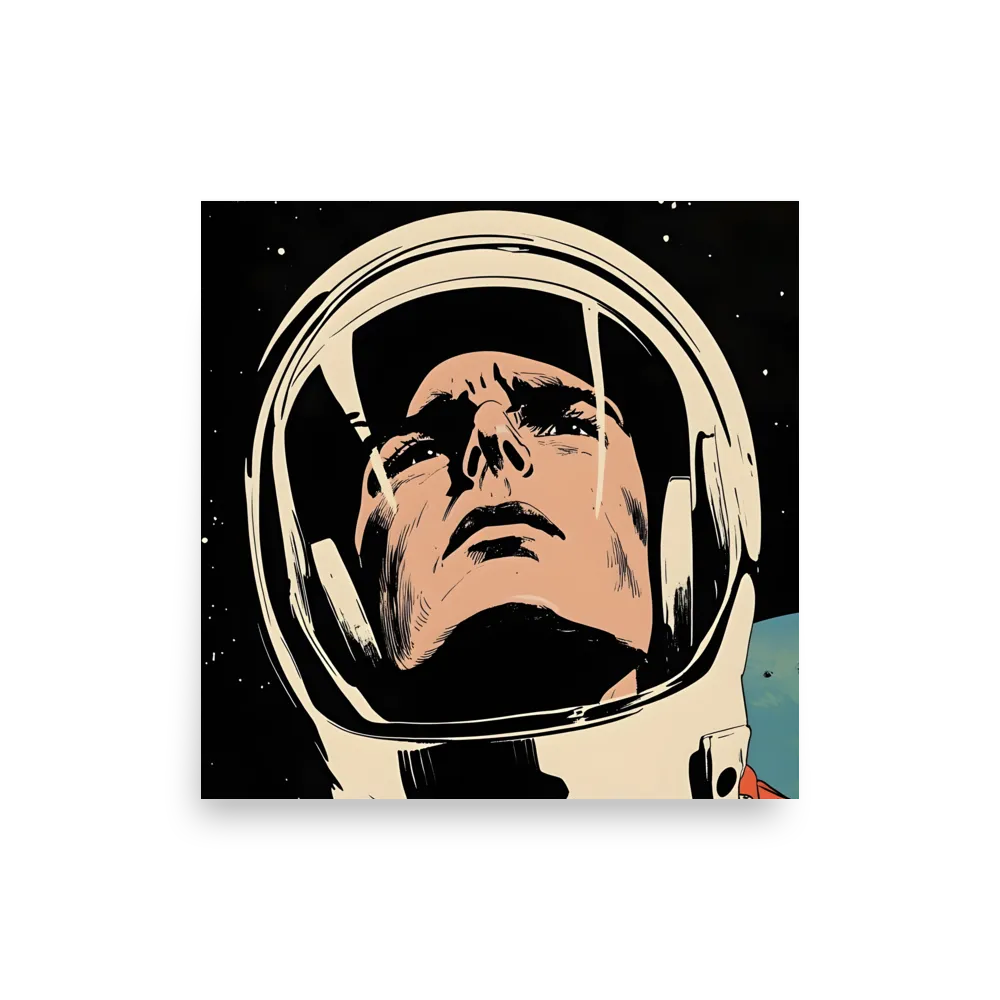 Gaze of the Astronaut | Poster | 12″×12″