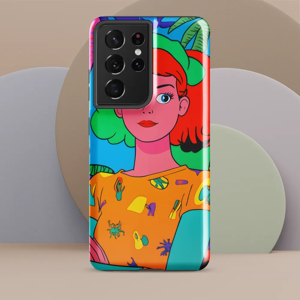 Tropical Vibes: A Playful Portrait