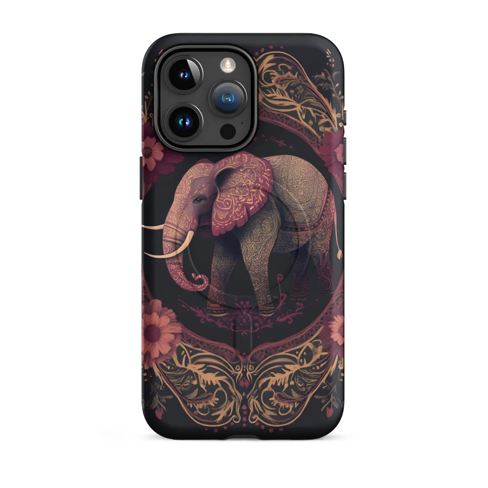 Regal Reverie: The Ornate Elephant | Phone Case |  15 Pro Max | MagSafe® Tough Case | Matte