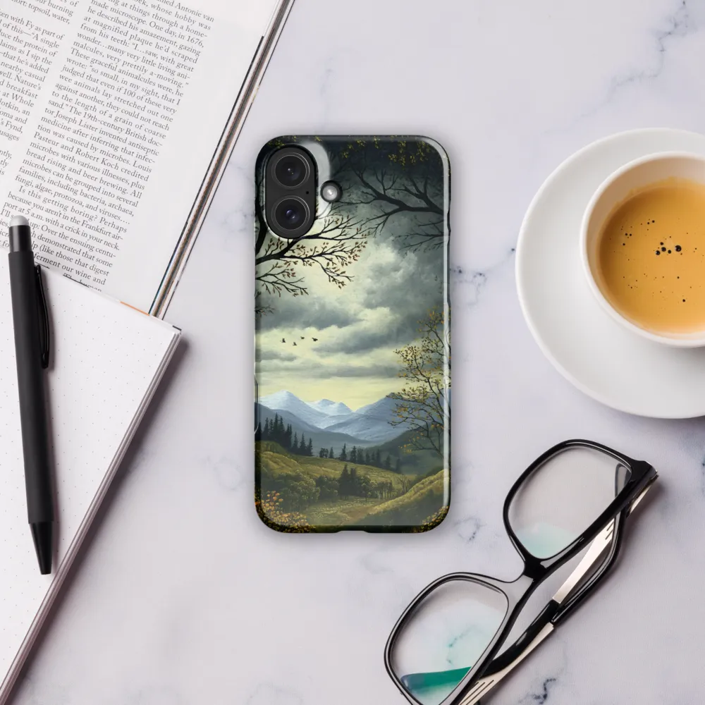 Nature's Embrace: A Tranquil Mountain Landscape | Phone Case |  16 Plus | Snap Case | Glossy