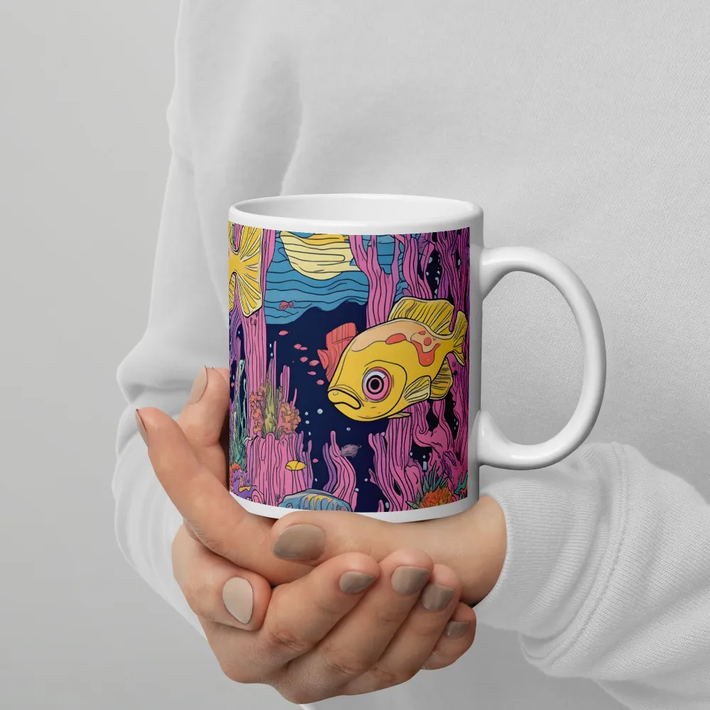 Underwater Dreamscape: A Playful Encounter | Mugs | Multiple Sizes & Colors