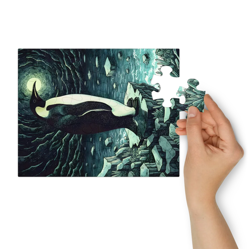 Moonlit Emperor 
 Jigsaw Puzzle in Tin Box