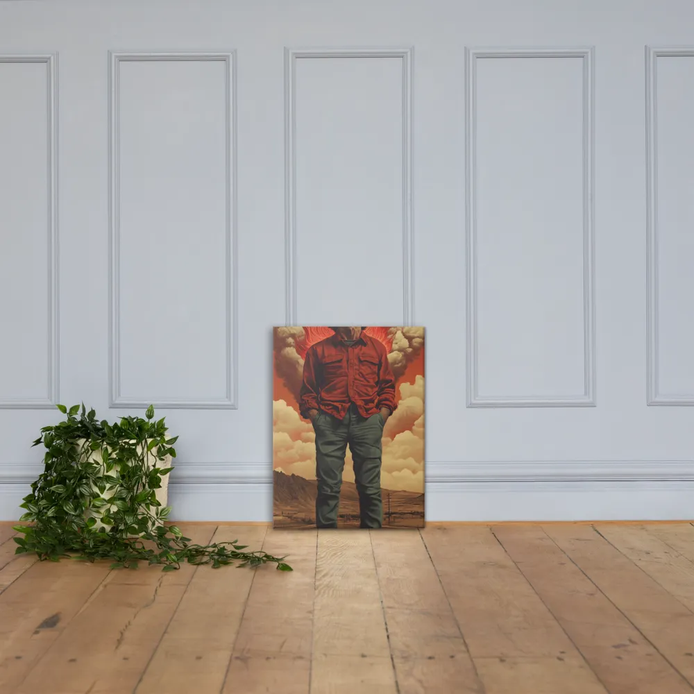 Defiant Spirit in a Surreal Landscape | Canvas | 18″×24″