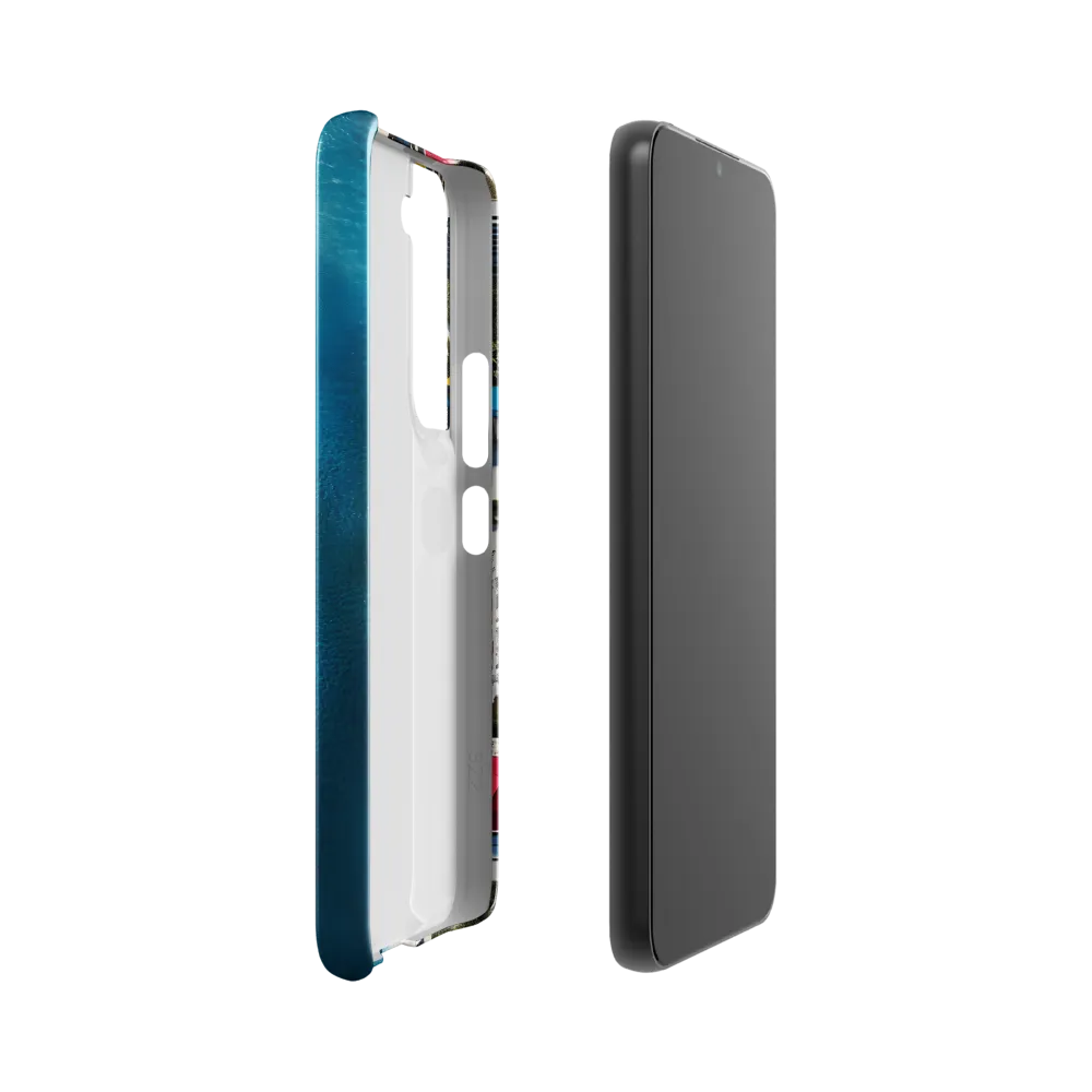Coastal Harmony: An Aerial Oasis | Phone Case |  S22 | Snap Case | Glossy
