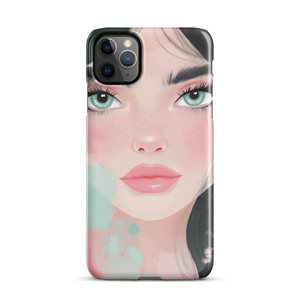 Dreamy Serenity: Portrait of a Young Woman | Phone Case |  11 Pro Max | Snap Case | Glossy