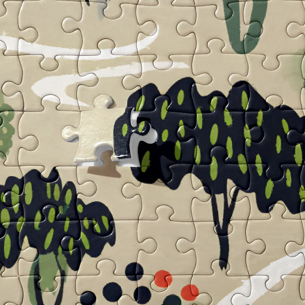 Harmony in Nature: A Whimsical Tapestry