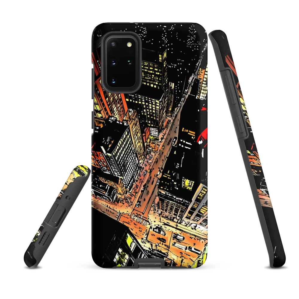 Urban Nightscape: A Bird's-eye View