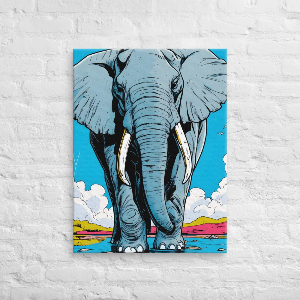 Majestic Presence: The Elephant | Canvas | 24″×32″