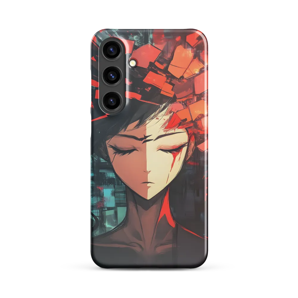 Fragmented Mind: The Silent Struggle | Phone Case |  S24 Plus | Snap Case | Glossy
