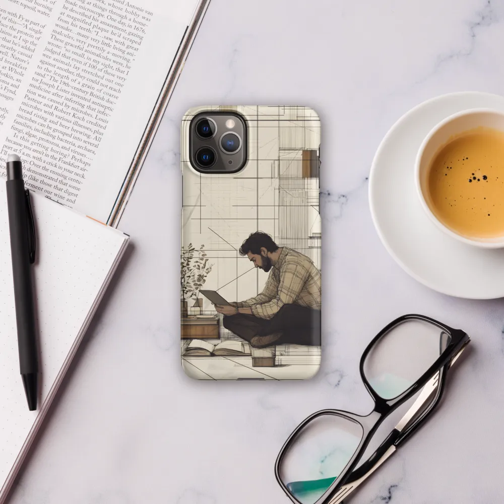 Quiet Reflections in Line | Phone Case |  11 Pro | Snap Case | Matte